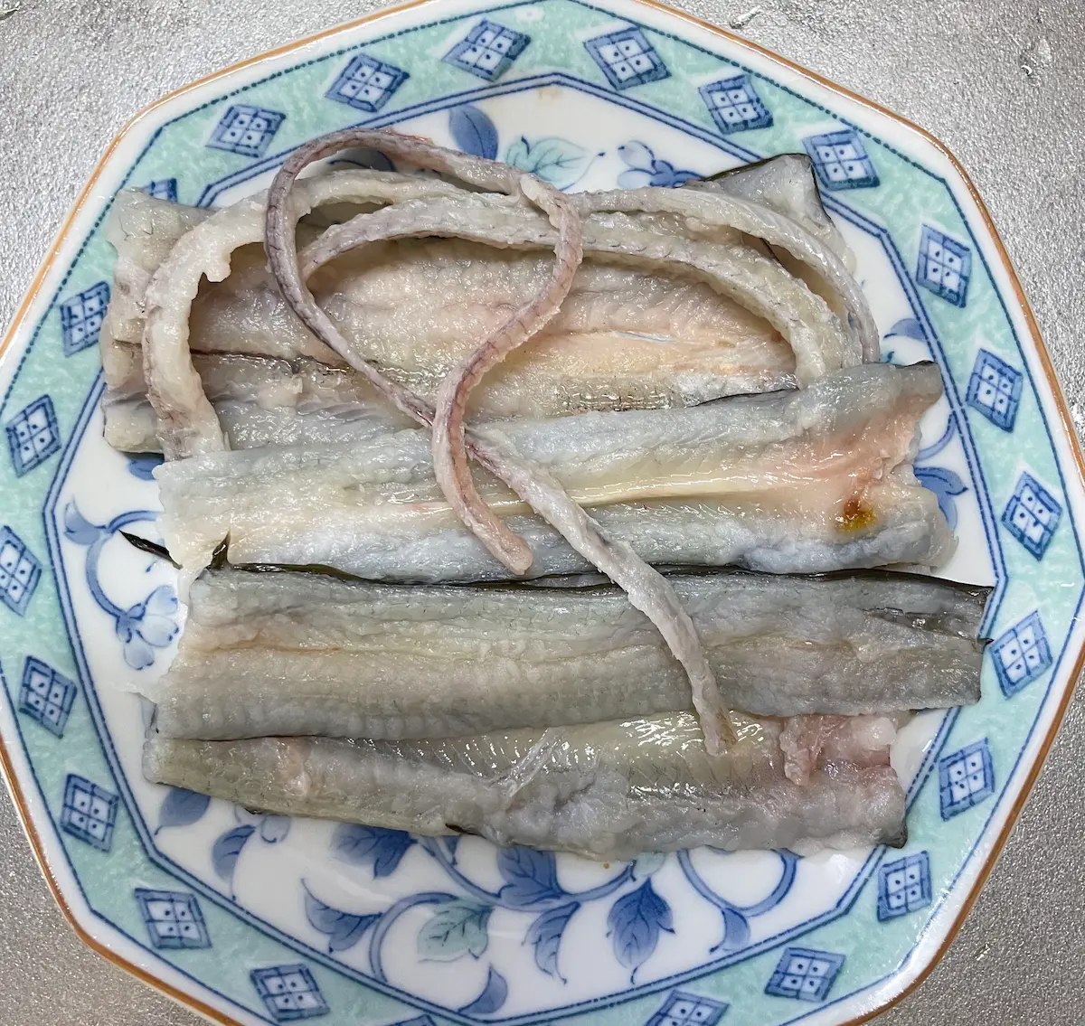 ウナギを捌いた後の写真